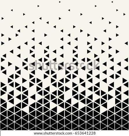 Abstract Geometric Triangle Halftone Gradient Vector Stock Vector 