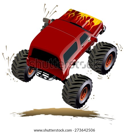 Cartoon Monster Truck. Available EPS-10 separated by groups and layers ...