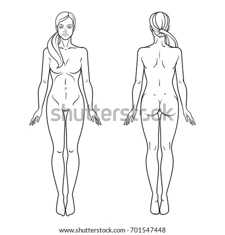 female body template