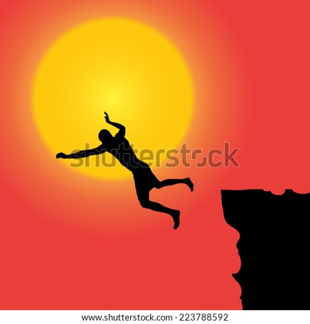 Jumping Off Cliff Stock Images, Royalty-Free Images & Vectors ...