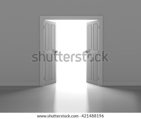 Open White Door Open White Door
