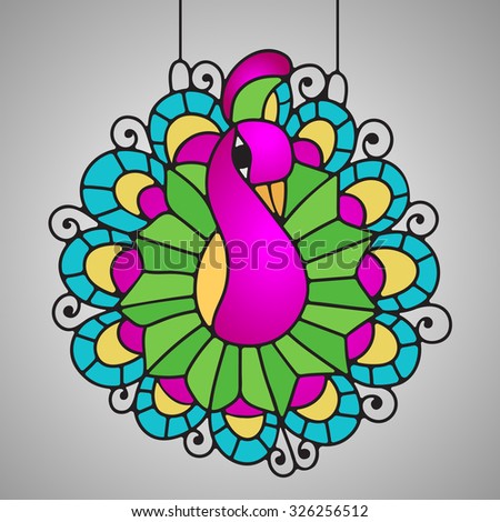 Stained Glass Peacock Decor For Your Home Bird Brings Good Luck And Happiness In The