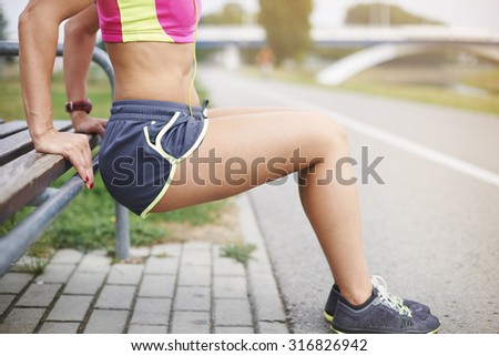 Few sit ups and different stretching exercises