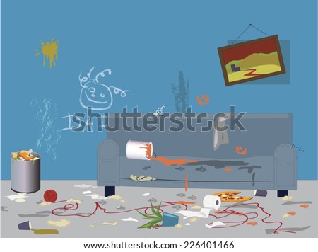 Messy Home Stock Vectors, Images & Vector Art | Shutterstock