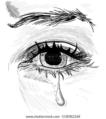 Eye Tear Stock Vector 518082268 - Shutterstock