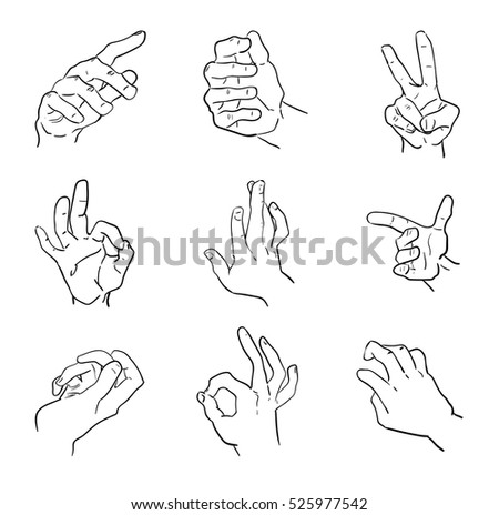 Illustration Intertwined Interlocking Hands Lovers Stock Vector ...