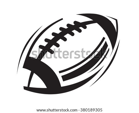 Vector Black Football Icons On White Stock Vector 380189305 - Shutterstock