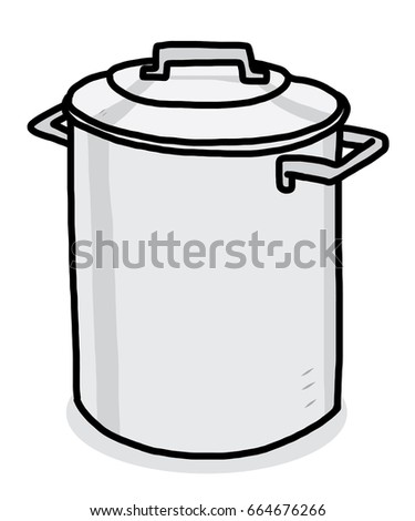 Round Bottom Stockpot Stock Vector 2315912 - Shutterstock