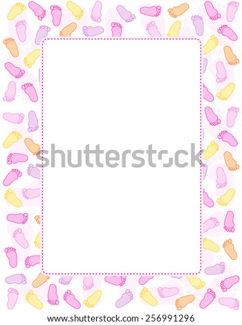 Baby Border Footprints Stock Photos, Images, & Pictures | Shutterstock