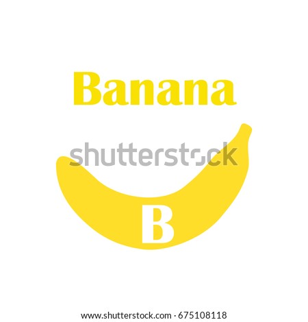 Kids Alphabet Flat Style B Banana เวกเตอร์สต็อก 675108118 - Shutterstock