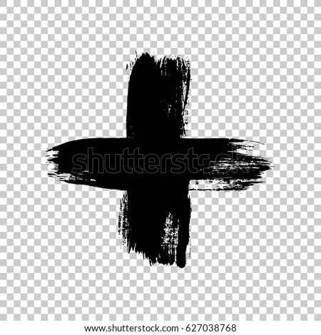 Hand Drawn Cross Grunge Cross Cross Stock Vector 627038768 ...