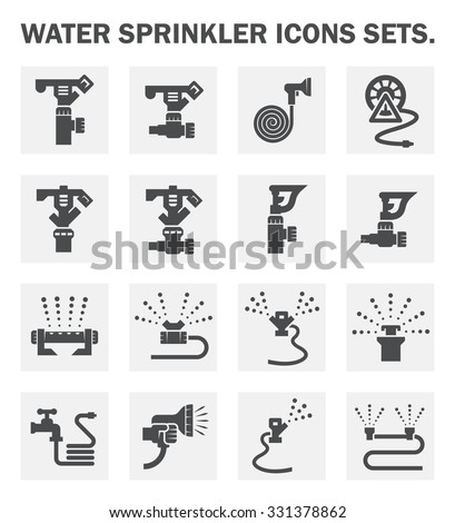 Automatic water sprinkler and irrigation system for garden and lawn.