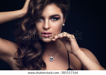 Woman with beautiful make up