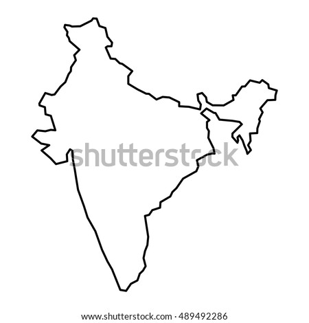 India Map Outline Stock Images, Royalty-Free Images & Vectors ...