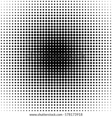 Abstract Halftone Gradient Background Circle Dots Stock Vector ...