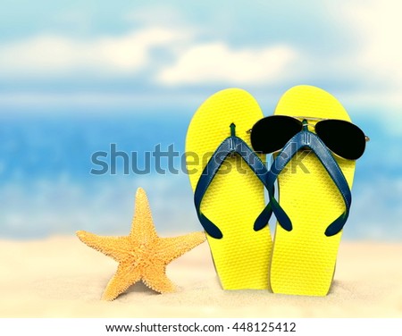 Beach Summer Stock Vector 258012242 - Shutterstock