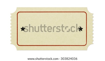 blank ticket