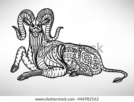 Set Hand Drawn Stylized Elephants Decorative Stock Vector 373061833 ...