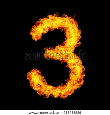 Stock Images similar to ID 85396921 - burning fire number 