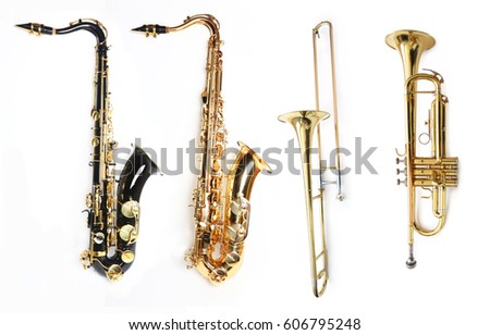 Tenor Saxophones Trombone and Trumpet