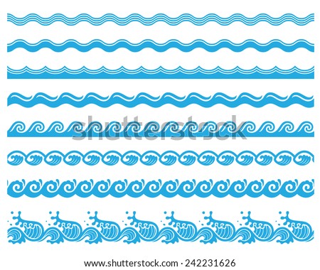 Brush Wave Pattern | wave border stock images royalty free images vectors Brush Wave Pattern | wave border stock images royalty free images vectors