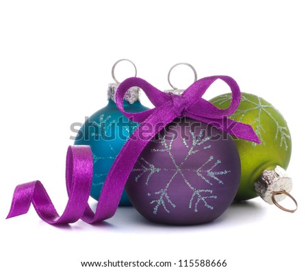 Christmas ball isolated on white background cutout