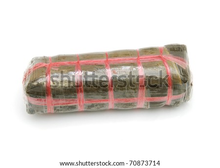 a single cylindric glutinous cake