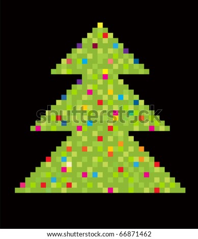 Pixel tree Stock Photos, Images, & Pictures | Shutterstock