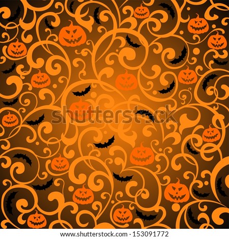 Halloween Background Vector Illustration Stock Vector 110206427