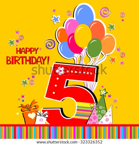 Birthday 5 Stock Images, Royalty-Free Images & Vectors | Shutterstock