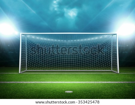 Goal Post Stock Illustration 353425478 - Shutterstock