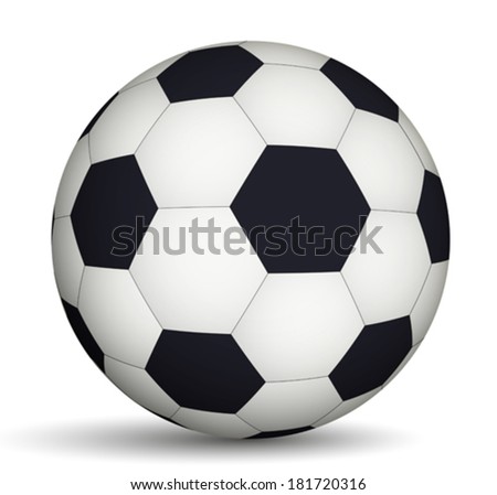 Soccer Ball Stock Vector 195844679 - Shutterstock