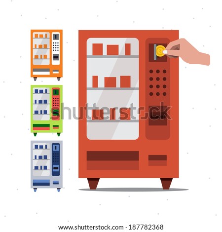 Download Vending Machine Hand Coin Vector 库存矢量图 187782368 - Shutterstock