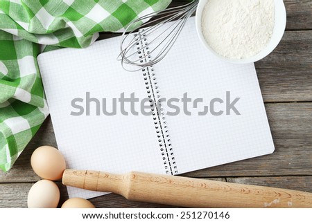 Vintage Chef Book Wooden Ladle Over Stock Photo 403176235 - Shutterstock