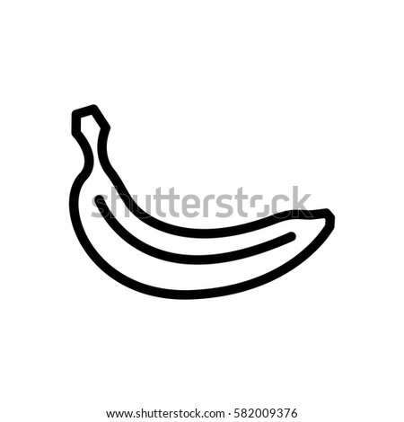 Banana Icon Banana Vector Isolated On Stock Vector 431259991 - Shutterstock