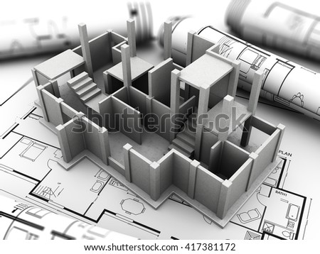 Architecture House Model architecture model house showing building structure stock Architecture House Model architecture model house showing building structure stock