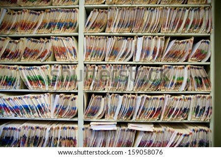 Medical Chart Shelves