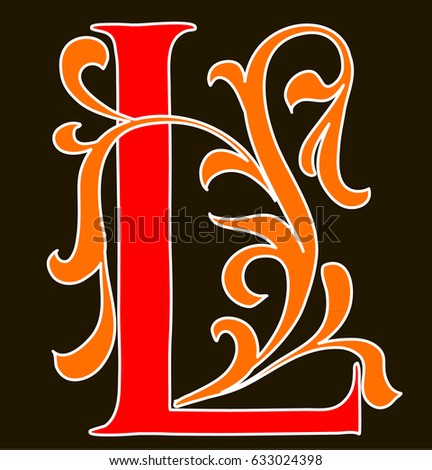 Illuminated Capital Letter Font Illuminated Capital Letter Font