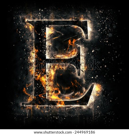 E Fiery Letter Font Stock Photos, Images, & Pictures | Shutterstock