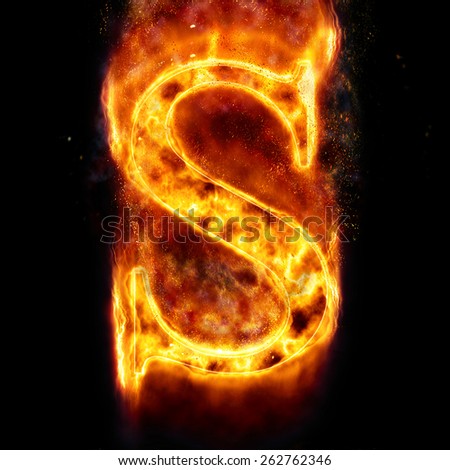 Fiery Letter S Font Stock Photos, Images, & Pictures | Shutterstock