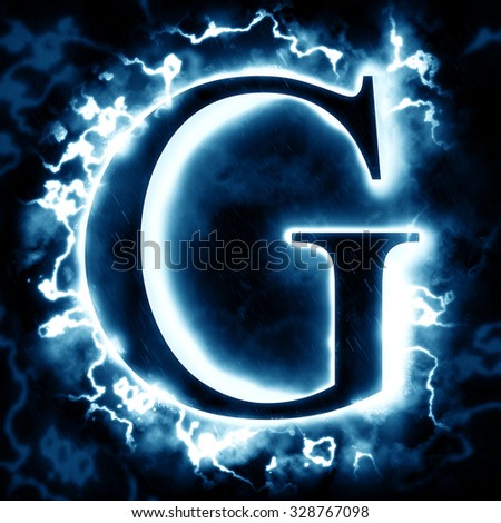 lightning letter g stock illustration 328767098 shutterstock letter g