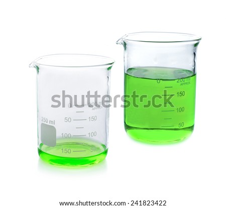 Laboratory Scientific Beaker Filled Green Liquid Stock Photo 58393732 ...