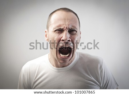 Angry Man Screaming Stock Photo 101007865 - Shutterstock