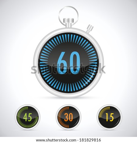 Icon Digital Timer Stock Vector 152073968 - Shutterstock