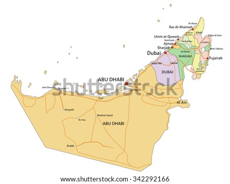 Uae Map Stock Images, Royalty-Free Images & Vectors | Shutterstock