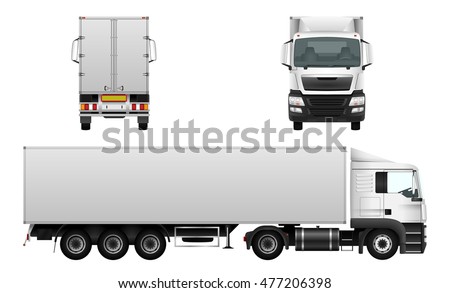 Download Box Truck Vector Mock Advertising Corporate Stock Vector ...
