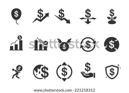Economy icons - Illustration