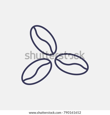 Outline Coffee Bean Icon Illustration Isolated Vector Sign Symbol Outline Coffee Bean Icon Illustration Isolated Vector Sign Symbol