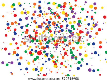 confetti colourful background dot pattern vector stock vector