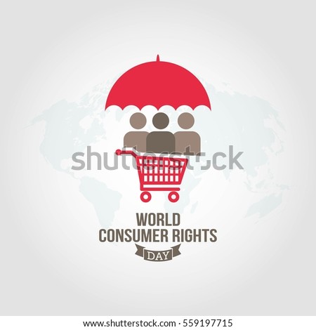 World Consumer Rights Day Vector Illustration Stock Vector 559197715